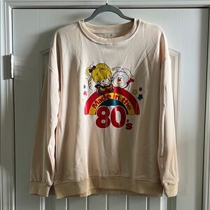 Cream 80s Graphic Sweatshirt